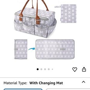 Diaper caddy with Changing Mat